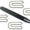 40cm 1,3 mm 3/8" 56 TG Sværd + 4X kæde for DOLMAR ES-42 A ES-173 A ES-43 TLC