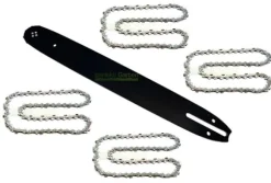 38cm 1,5mm 0,325" 64TG Sværd +4 kæde for LIDL Parkside Dewalt Florabest