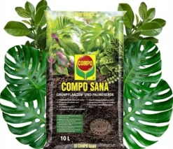 Compo Sana Substrat til grønne planter og palmer 10L Tørv, perlit, agrosil, kalk Compo Sana