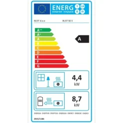 CV Brændeovn - stål - fritstående - 15kw