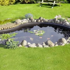 Damforing 10x15 fod, 45 mil tykkelse, fleksibel EPDM. Perfekt til fiskedamme, vandfald og springvand. Sort farve.