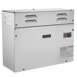Dampgenerator, 6kW sauna damper med LED digitalt display, 39,5x15,3x31,3 cm, rustfrit stål