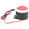 DC 12V Kablet Mini Alarmhorn Hjemmesikkerhed 110 dB Lydalarmeringssystem