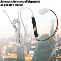 DC5-24V 1.5A Mini justerbar infrarød sensor menneskekrops induktionsafbryder til lys