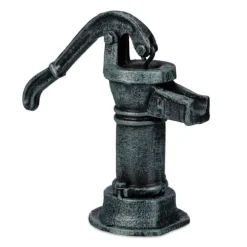 Dekorativ havepumpe, støbejern, 22x24x10,5 cm, grå