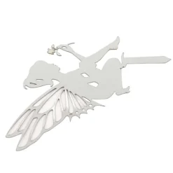 Dekorativa trädgårdsstakar Fairy Silhouette Metal Yard Stakes Arts Utomhus Trädgårdsdekor Vårdekor