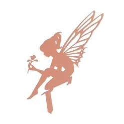 Dekorativa trädgårdsstakar Fairy Silhouette Metal Yard Stakes Arts Utomhus Trädgårdsdekor Vårdekor