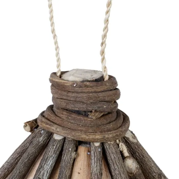 Dekorativt fuglehus, Træ, 39x21x14 cm, Natur