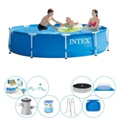 Deluxe Pool Deal - Intex Metalramme Rund 305x76 cm