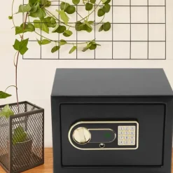 Depot Safe, Stållegering, 22 Liter Kapacitet, Digitalt Elektronisk Tastatur, Brandsikker og Vandtæt Pose, Egnet til Hjem og Kontor