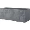 DEROMA Muret Millennium R plantekasse - Askegrå - 99 x h39 cm - Med vandreserve - Hjul