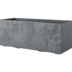 DEROMA Muret Millennium R plantekasse - Askegrå - 99 x h39 cm - Med vandreserve - Hjul
