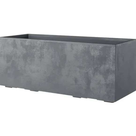 DEROMA Muret Millennium R plantekasse - Askegrå - 99 x h39 cm - Med vandreserve - Hjul