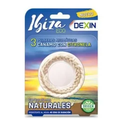 Dexin Anti-Mosquito Bracelets with Citronella Water-Resistant Ibiza Pack 3 Units