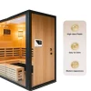 Digital Sauna Varmer Controller, 9KW, Temperaturinterval 40°C-105°C, Indendørs Kompatibilitet, Overophedningsbeskyttelse, 7-Tommer Skærm