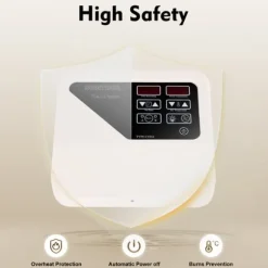 Digital Sauna Varmer Controller, 9KW, Temperaturinterval 40°C-105°C, Indendørs Kompatibilitet, Overophedningsbeskyttelse, 7-Tommer Skærm