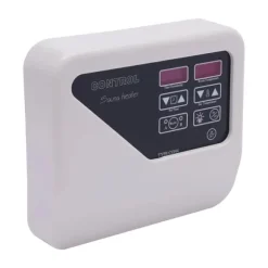 Digital saunastyring - Eksternt kontrolpanel - 3–9 kW - 220–240 V - Temperaturområde 40–105 °C - Lys maks. 60 W - Vægmonteret