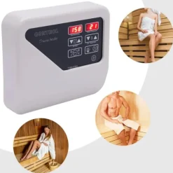 Digital saunastyring - Eksternt kontrolpanel - 3–9 kW - 220–240 V - Temperaturområde 40–105 °C - Lys maks. 60 W - Vægmonteret