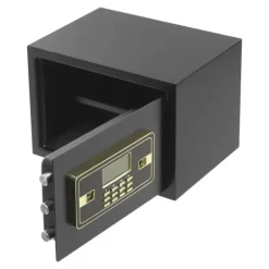 Digital sikkerhedsboks, elektronisk tastatur, tyverialarm,Sort