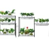 DIY Plantestativ med Vokse-lamper, 6 Etagers, 192W, 70,9” Høj, Justerbar Plant Grow Hylde til Indendørs Planter.