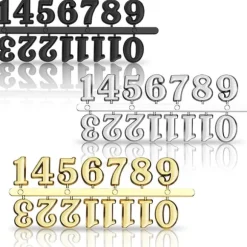DIY Ur Numerskilt - Guld Sølv Sort - I Æske