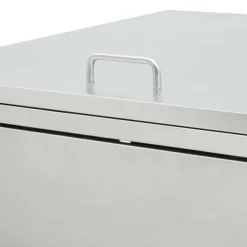 Dobbelt skraldespandsskur 240 l rustfrit stål - Skraldespandsskjuler - Skraldespandsskjulere - Home & Living