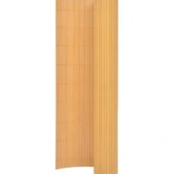 Dobbeltsidet havehegn 90x400 cm - Slidstærkt PVC | Farve: Gul | Størrelse: 90x400 cm
