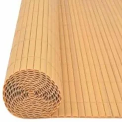 Dobbeltsidet havehegn 90x400 cm - Slidstærkt PVC | Farve: Gul | Størrelse: 90x400 cm
