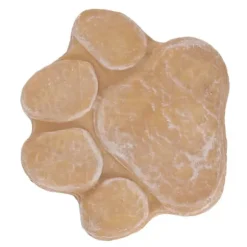 Dog Memorial Stone DIY Pawprint Lettering - Pet Grave Marker for Outdoor Garden - Sandy Yellow