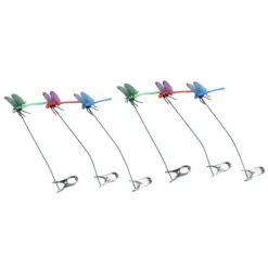 Dragonfly Clip Falske Dragonfly Stang Clips Naturligt organisk koncept 3D Dragonfly Have Decor til Familie Have Potte Blomster Plænehus Statue 6 Stk | CDON