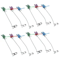 Dragonfly Clip Falske Dragonfly Stang Clips Naturlig organisk koncept 3D Dragonfly Have Decor til Familie Have Potte Blomster Plænehus Statue 12 Stk | CDON