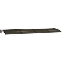 Dørbaldakin 400x100 cm - Polycarbonat | Farve: Sort | Størrelse: 400x100 cm