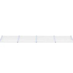 Dørbaldakin 396x90 cm i polycarbonat | Farve: Grå/Transparent | Størrelse: 396x90 cm