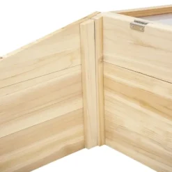 Drivbænk i gran 100x50x35 cm, PC-plade, natur – drivhus/plantelåda
