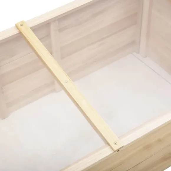 Drivbænk i gran 100x50x35 cm, PC-plade, natur – drivhus/plantelåda