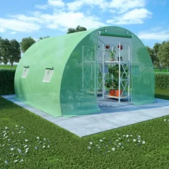 Drivhus 6 m² - Plantehus i PE-netstof | Størrelse: 3x2x2 m