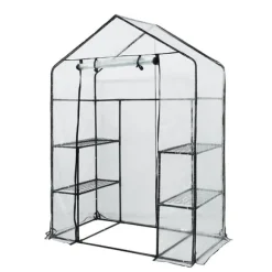 Drivhus 143 x 73 x 195 cm, PVC-folie, metalstruktur