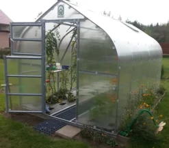 Drivhus Baumera STANDARD 20 - 2,5x8m med 6 mm polycarbonatbelægning