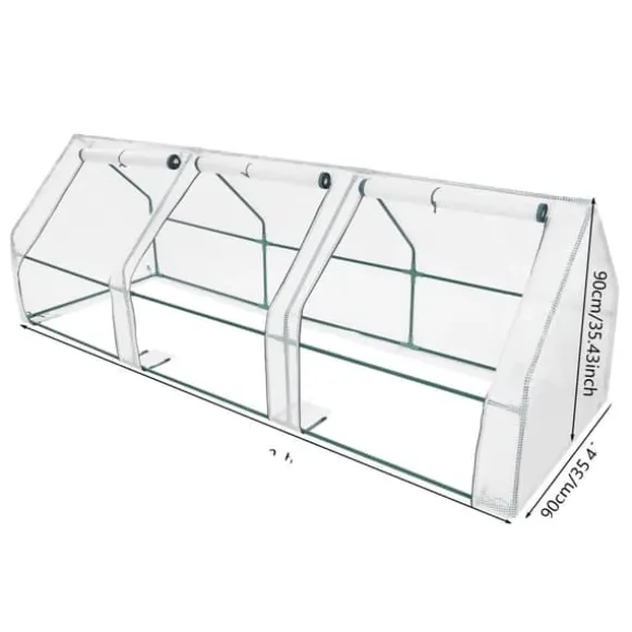 Drivhus, Holdbar Jernramme, Rullevinduesdesign,HVID