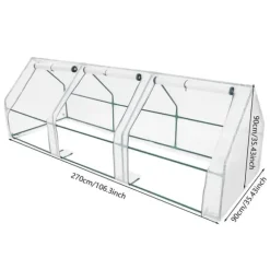 Drivhus, Holdbar Jernramme, Rullevinduesdesign,HVID