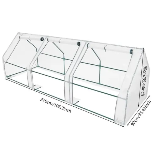 Drivhus, Holdbar Jernramme, Rullevinduesdesign,HVID