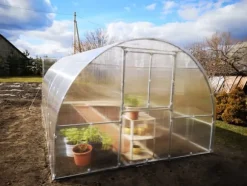 Drivhus KLASIKA RØR 3x10m (30m2) med fundamenter og 4mm polycarbonatbelægning