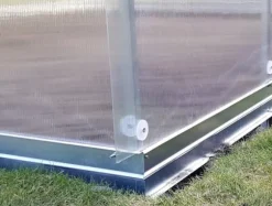 Drivhus KLASIKA RØR 3x10m (30m2) med fundamenter og 4mm polycarbonatbelægning