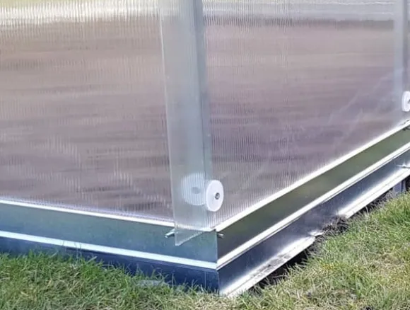 Drivhus KLASIKA RØR 3x10m (30m2) med fundamenter og 4mm polycarbonatbelægning