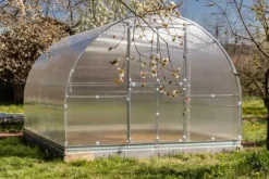 Drivhus KLASIKA RØR 3x10m (30m2) med fundamenter og 4mm polycarbonatbelægning