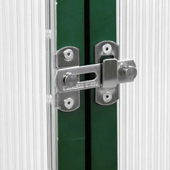 Drivhus med aluminiumstel og fundamentramme | Størrelse: 169x169x202 cm | Farve: Grøn