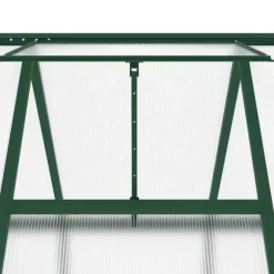 Drivhus med aluminiumstel og fundamentramme | Størrelse: 169x169x202 cm | Farve: Grøn