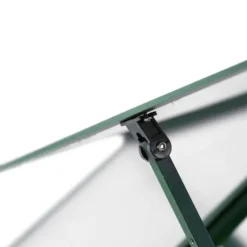 Drivhus med fundamentramme i aluminium - Vejrbestandigt | Størrelse: 169x169x195 cm | Farve: Grøn