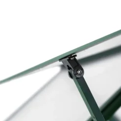 Drivhus med fundamentramme - Vejrbestandig aluminium | Størrelse: 169x58x202 cm | Farve: Grøn