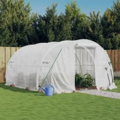 Drivhus med stålstel 12 m² 4x3x2 m hvid - Drivhus - Drivhuse - Home & Living